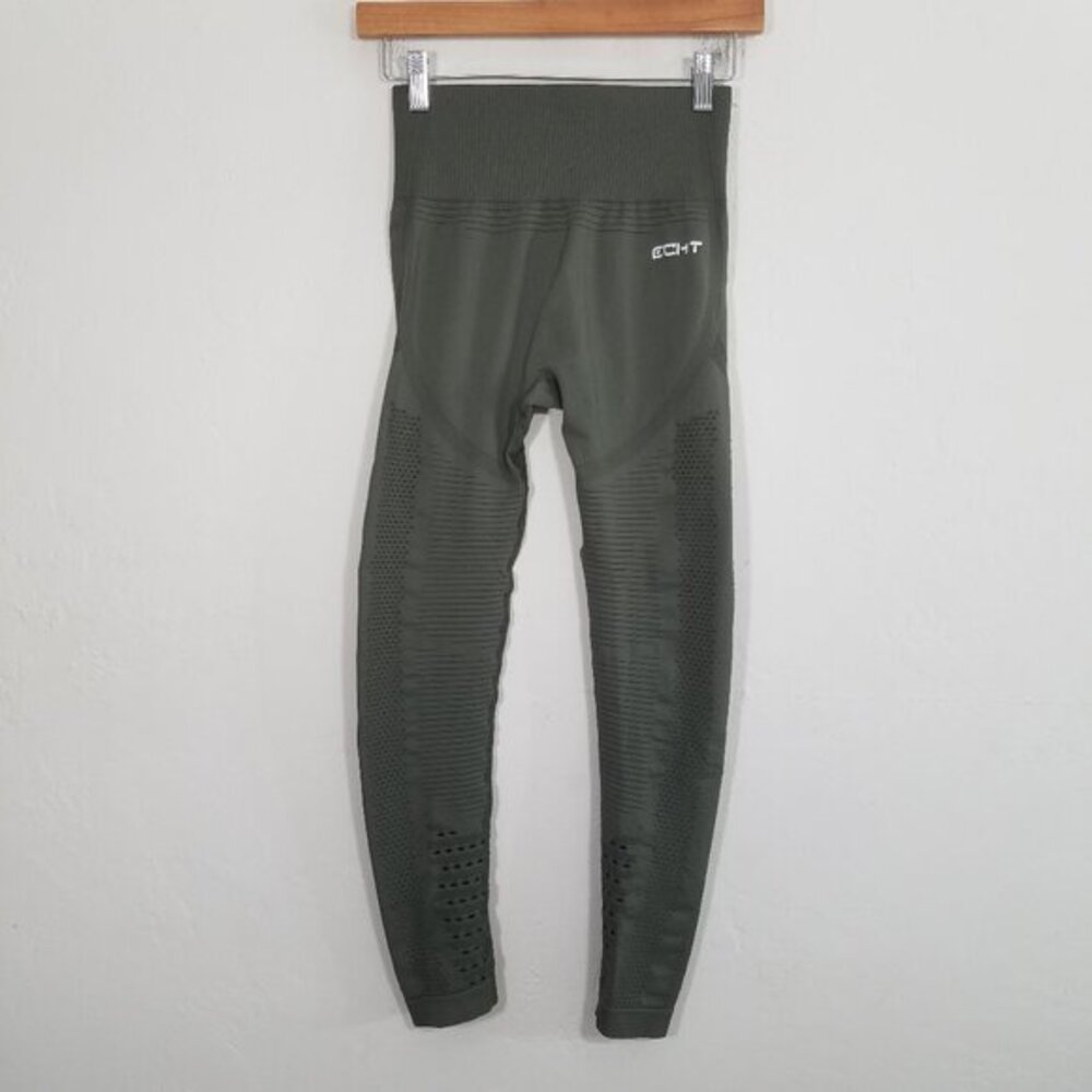 ECHT High Waist Mesh Legging Green